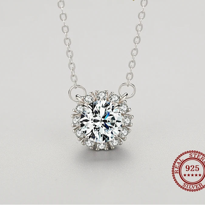 Circle Clear Necklace