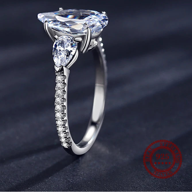 5ct Pear Ring
