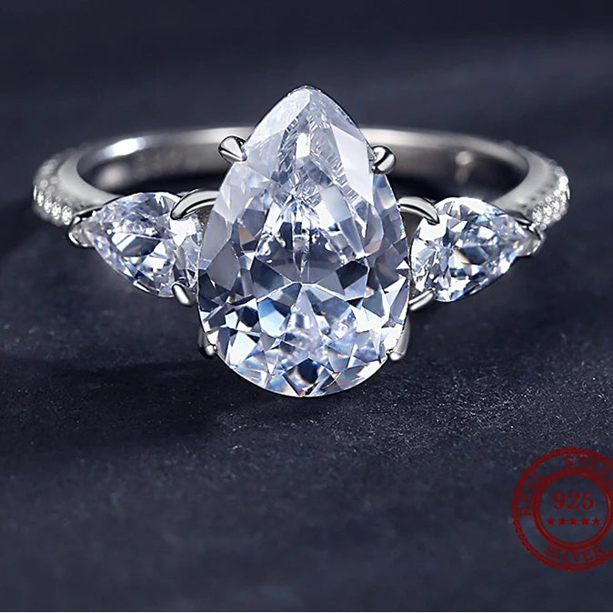 5ct Pear Ring