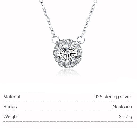 Circle Clear Necklace