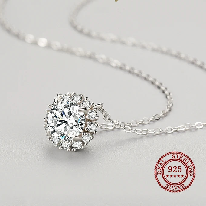 Circle Clear Necklace