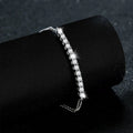 925 Silver Moissanite Adjustable Bracelet