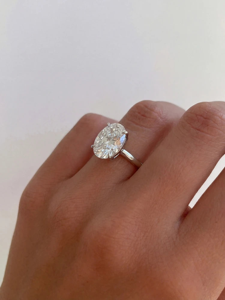 1-8CT Oval Zircon Ring