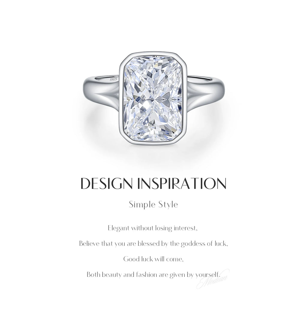 4.5CT D Color Moissanite Ring