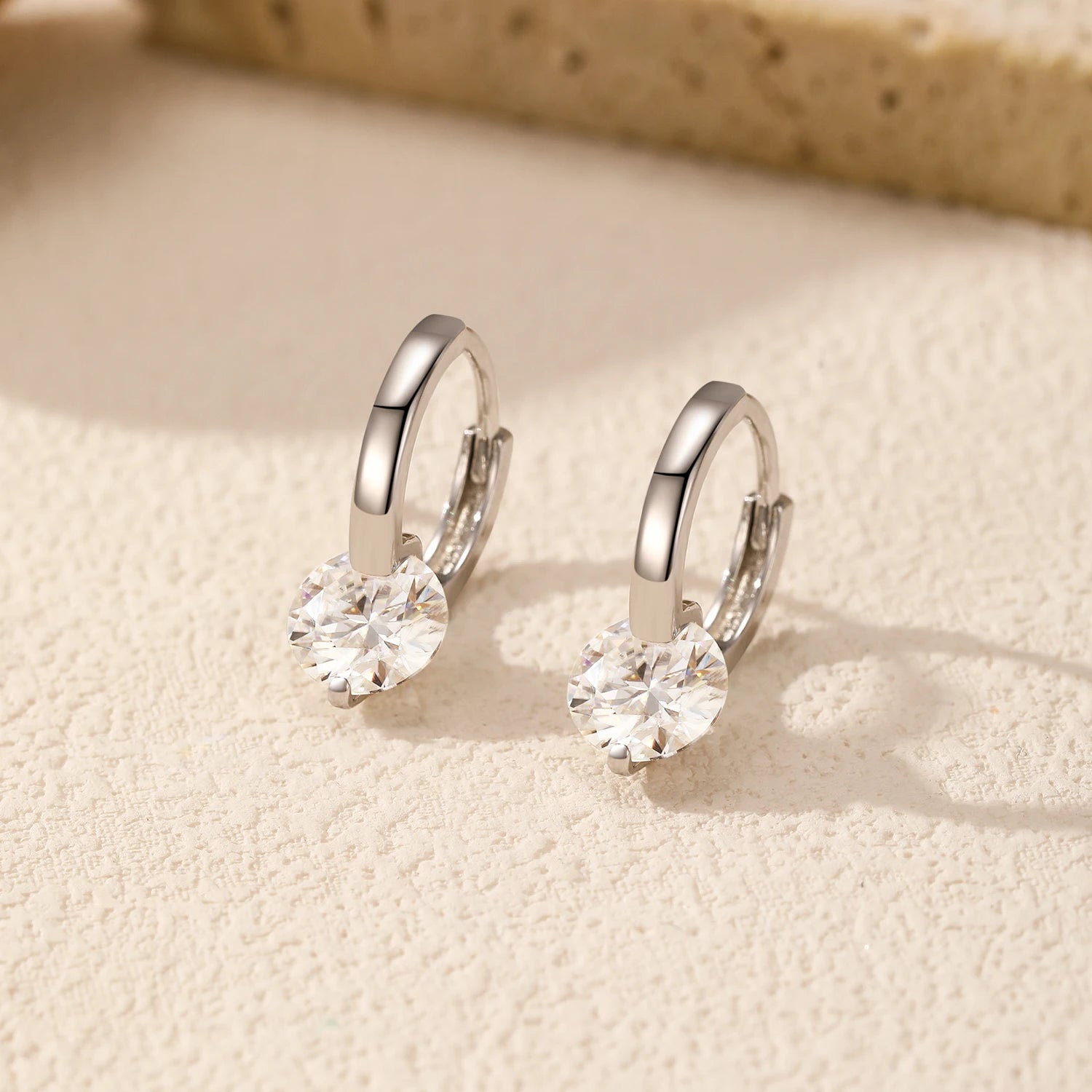 1.0CT D Color Moissanite Earrings