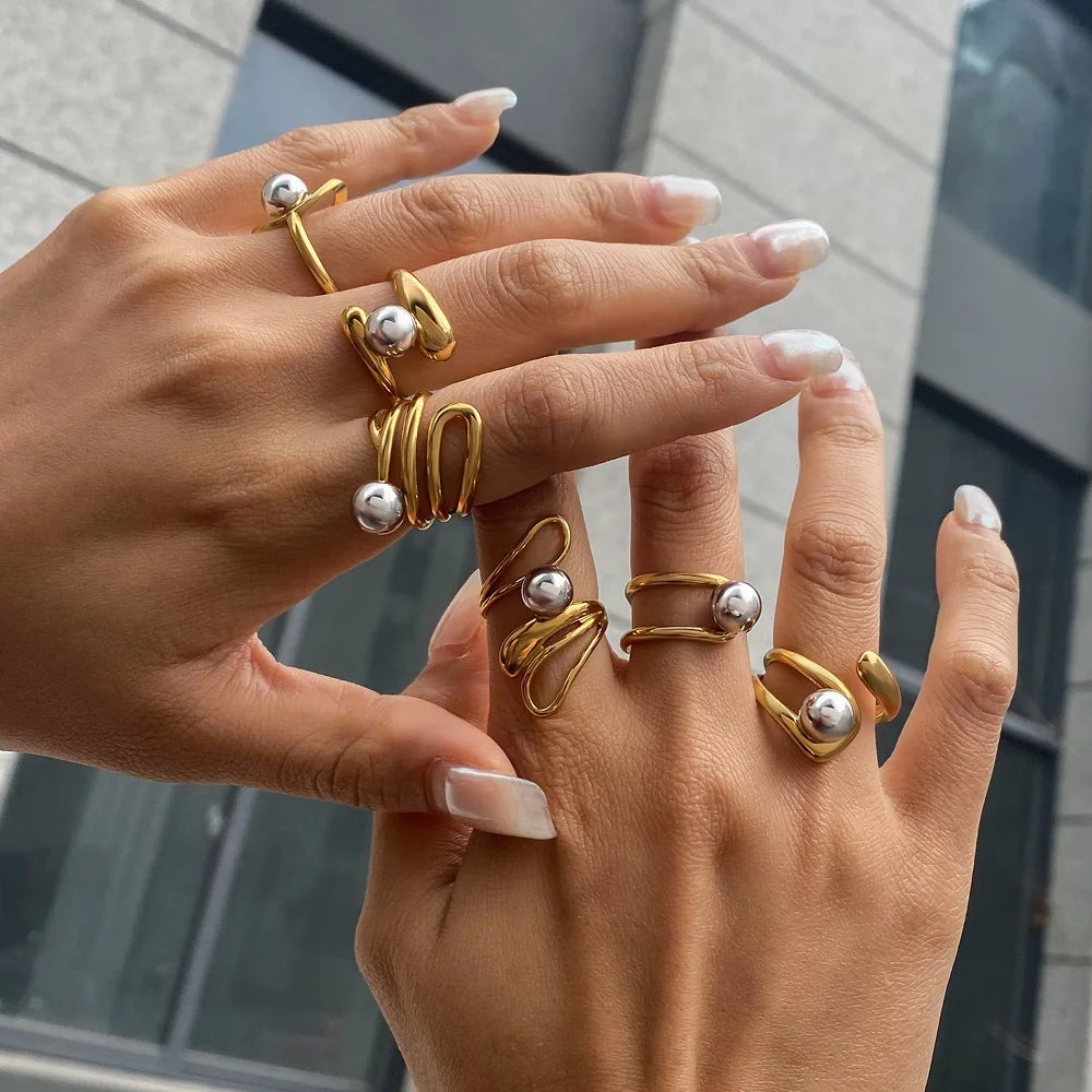 Minimalist Two Tone rings