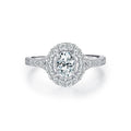 0.5CT Oval Moissanite Ring