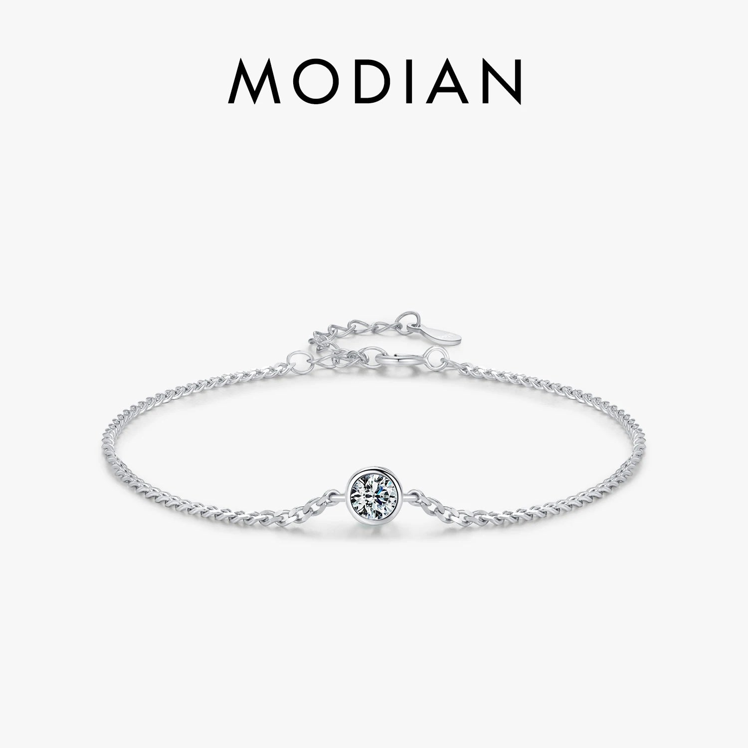 0.25CT Moissanite Bezel Bracelet