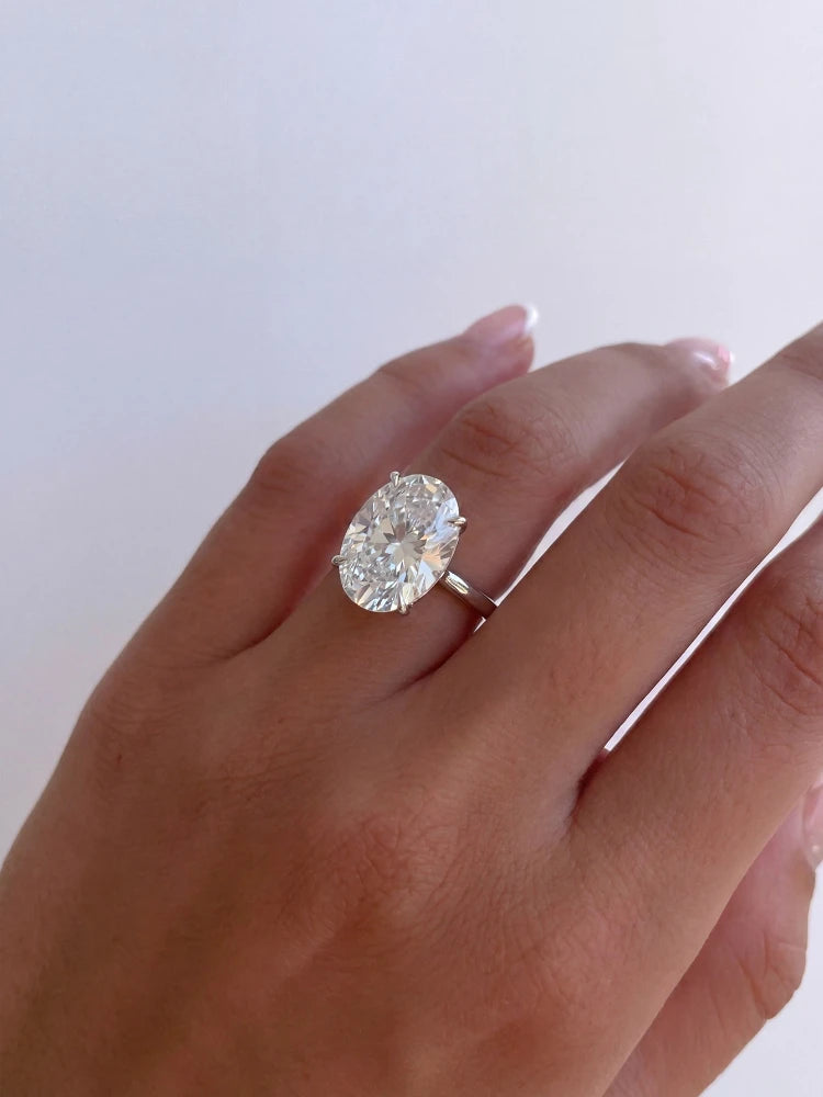 1-8CT Oval Zircon Ring
