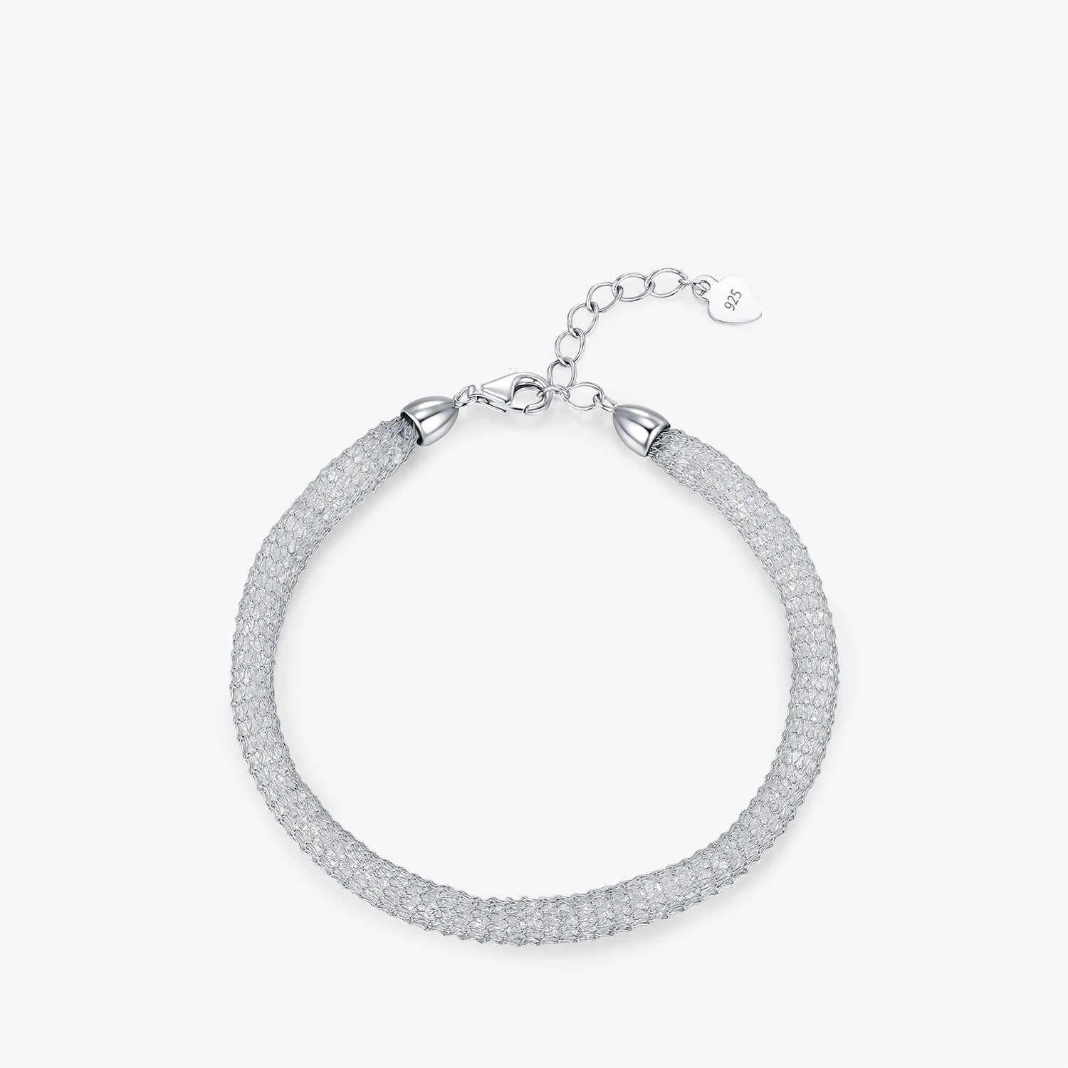 Silver Zirconia Weave Bracelet