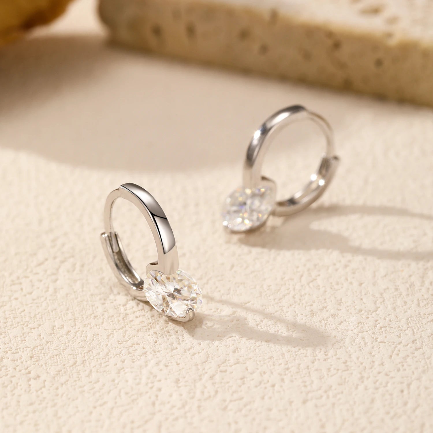 1.0CT D Color Moissanite Earrings