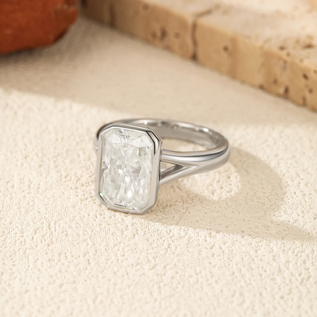 4.5CT D Color Moissanite Ring