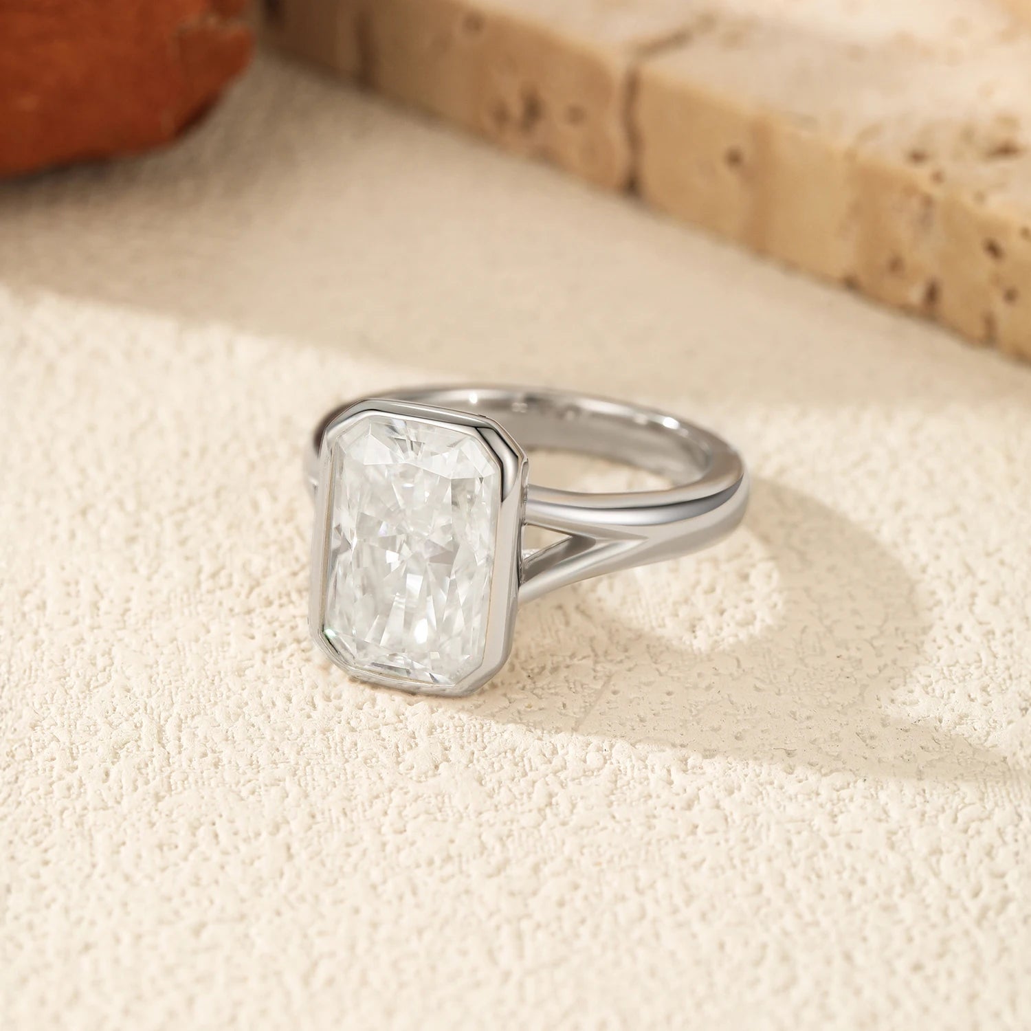 4.5CT D Color Moissanite Ring