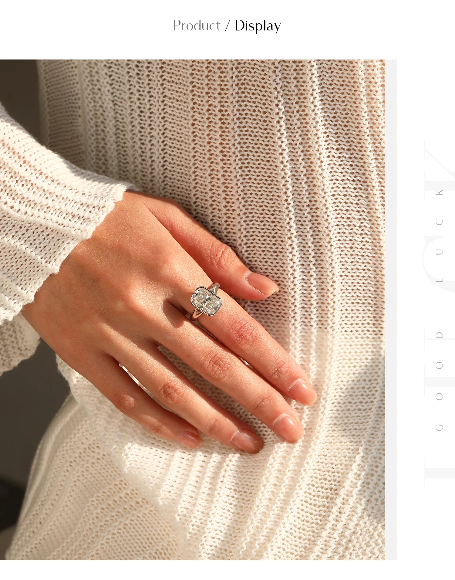 4.5CT D Color Moissanite Ring