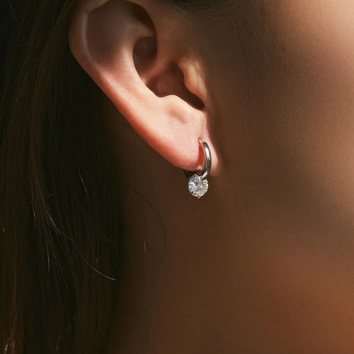1.0CT D Color Moissanite Earrings