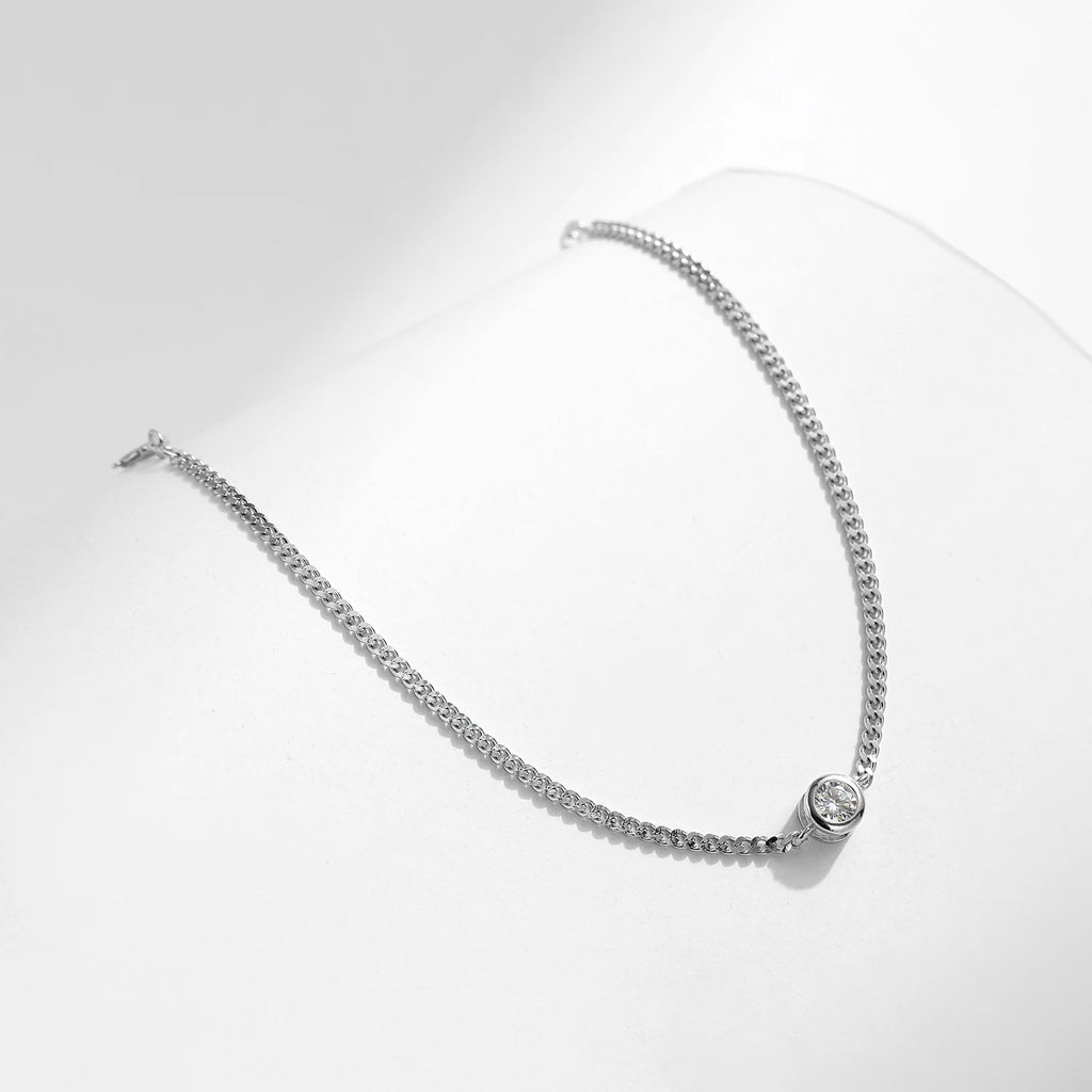 0.25CT Moissanite Bezel Bracelet