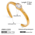 Heart Shape Interlaced Gradient Openings Bracelet