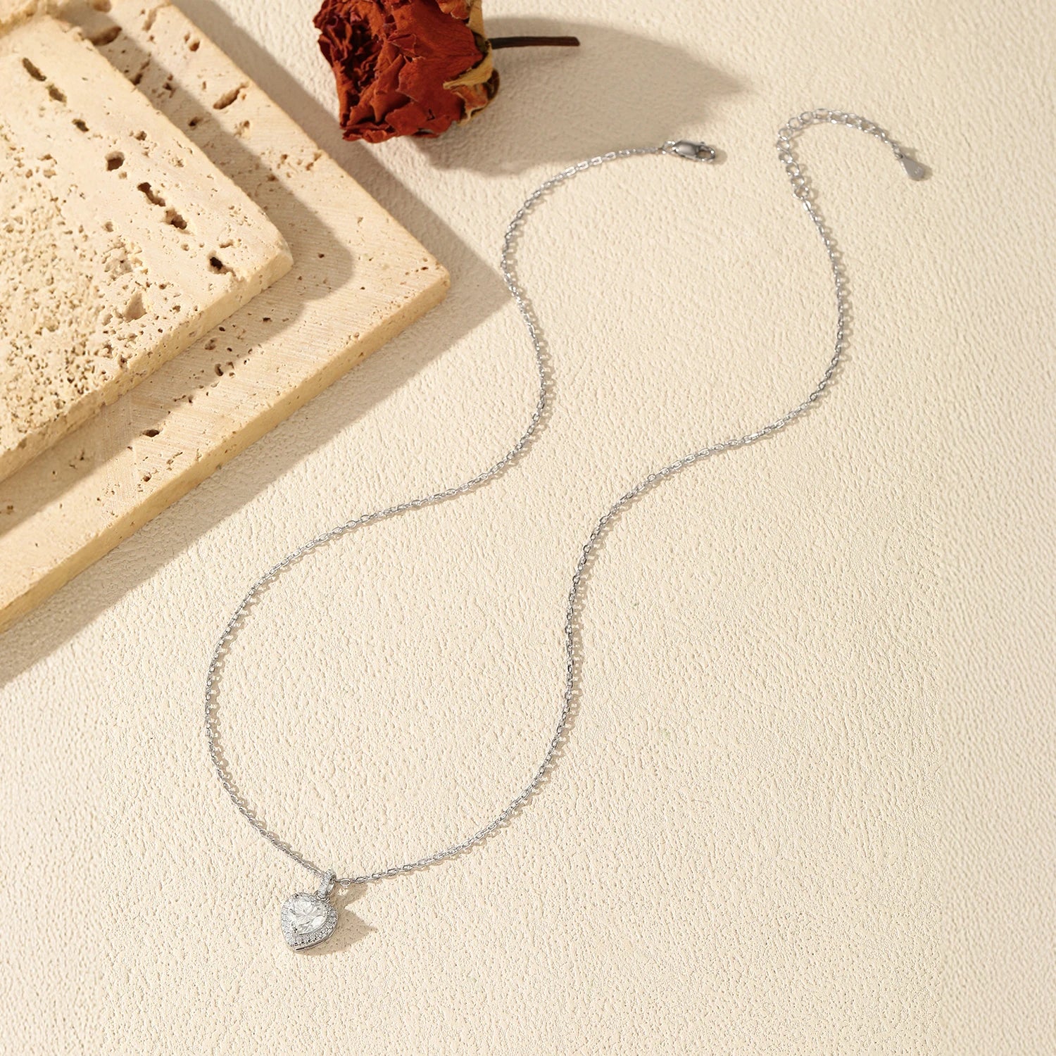 1CT Heart Necklace