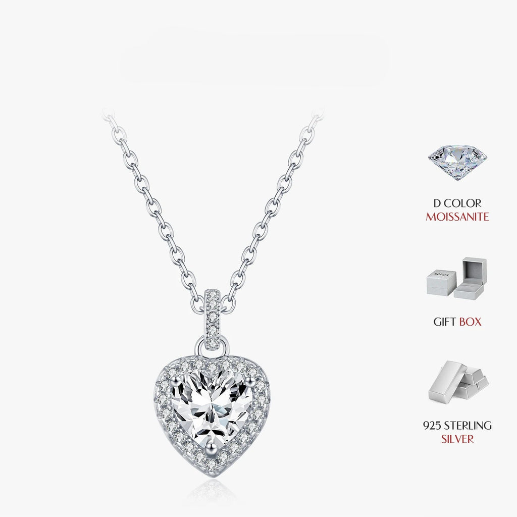 1CT Heart Necklace