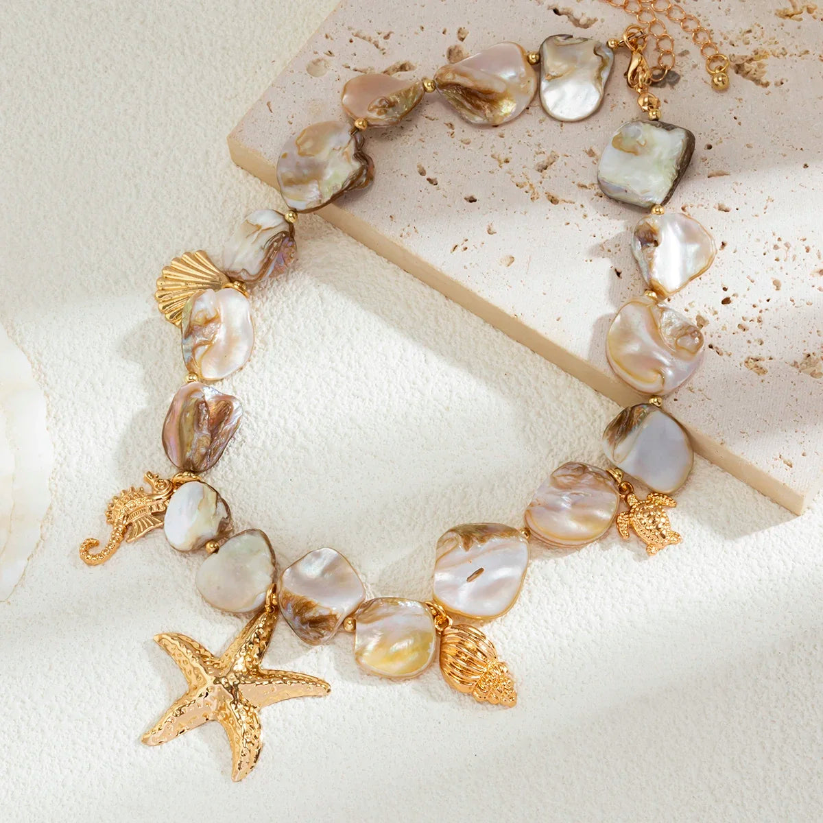 Vintage Starfish Necklace - Summer Beach Jewelry