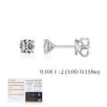 5 Sizes D Color Moissanite Earrings
