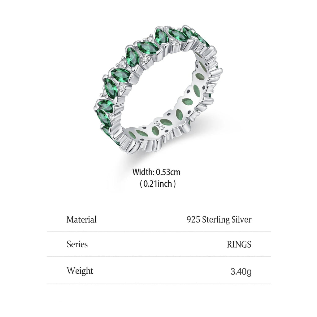 Anillo de ojo de caballo verde