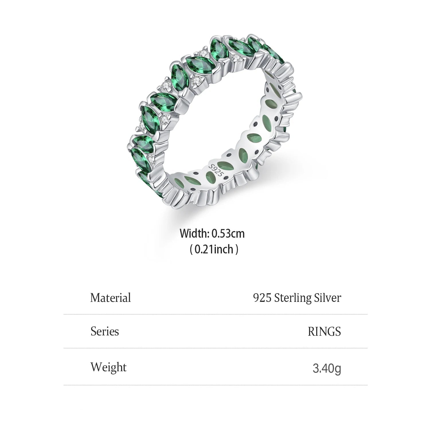 Green Horse Eye Ring
