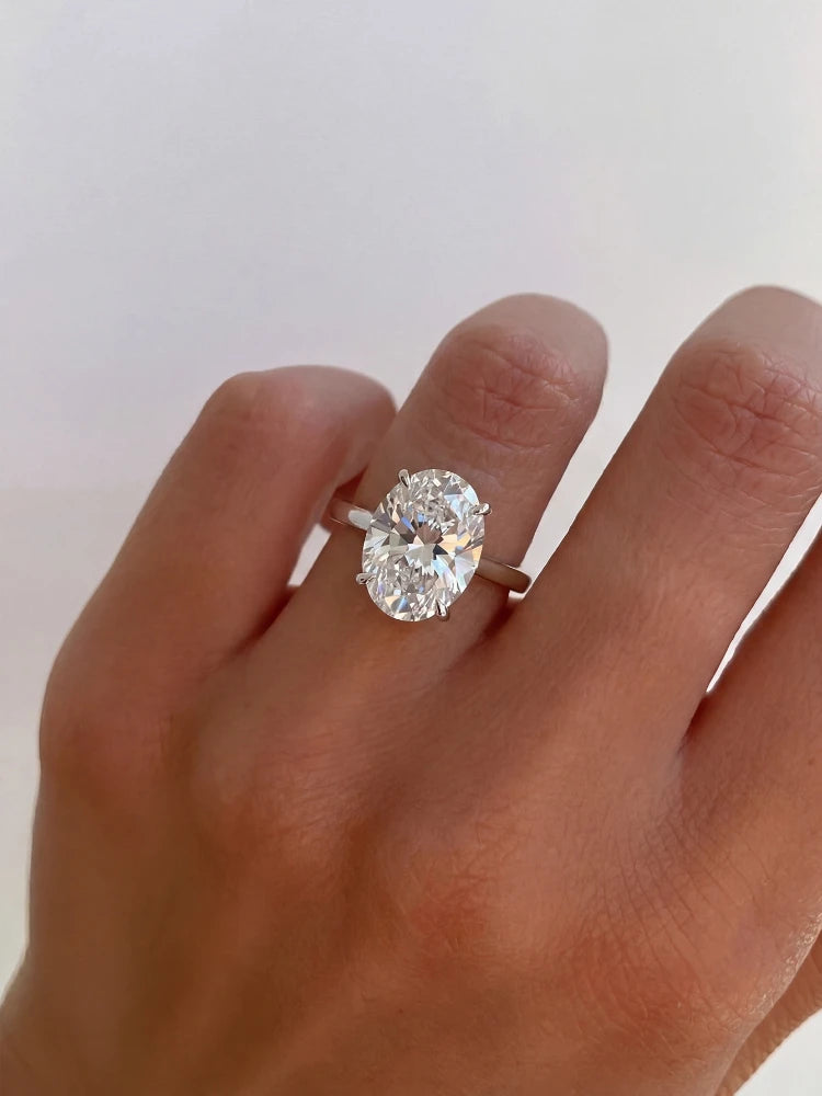 1-8CT Oval Zircon Ring