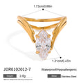 Minimalist Gold Geometric Rings