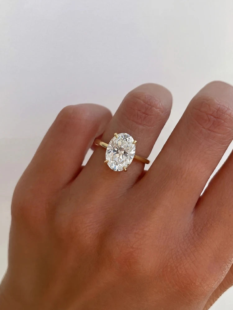 1-8CT Oval Zircon Ring