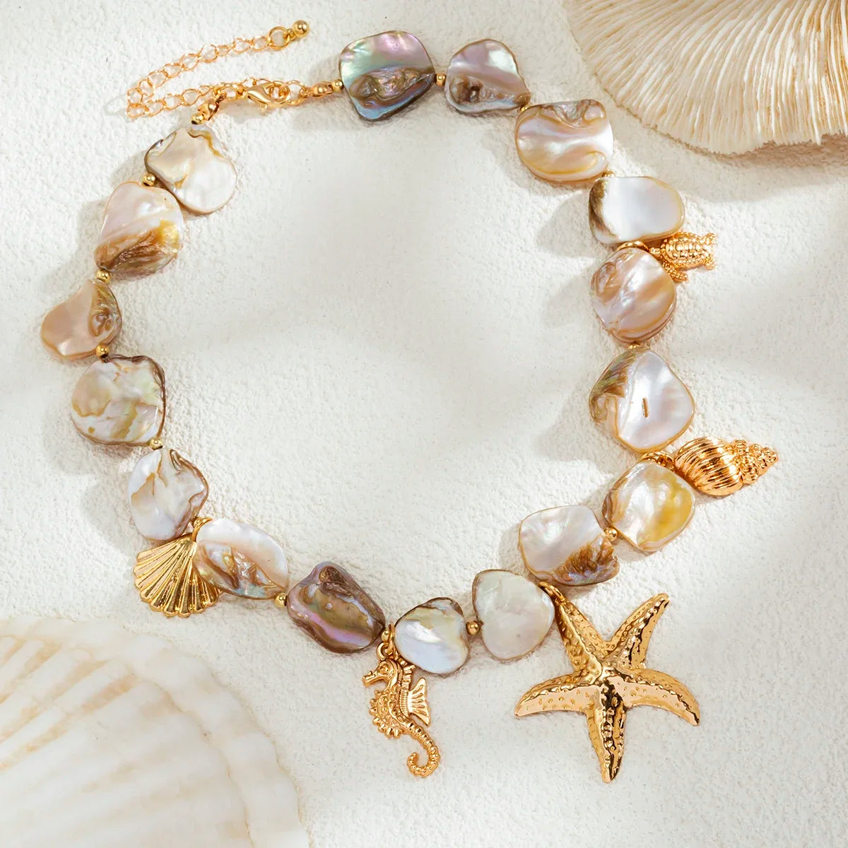 Vintage Starfish Necklace - Summer Beach Jewelry
