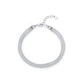 Silver Zirconia Weave Bracelet
