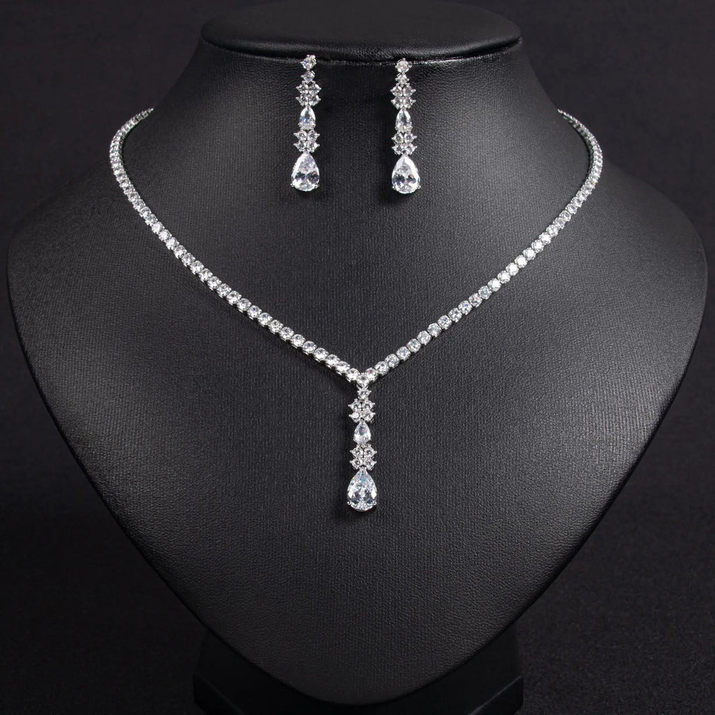 Water Drop Necklace Set