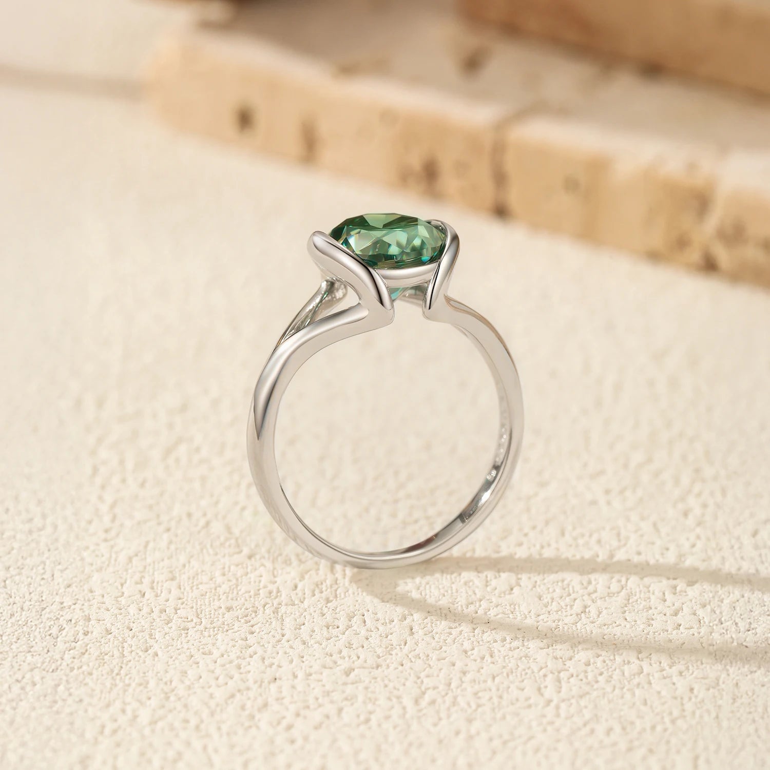 3CT Oval Moissanite Ring