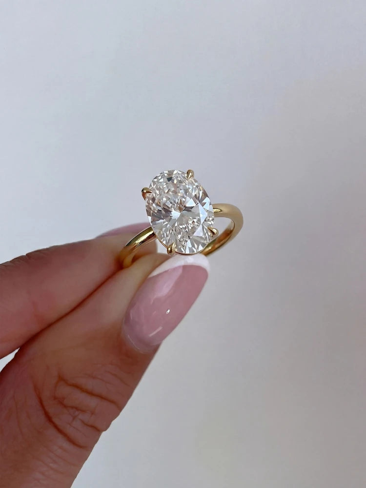 1-8CT Oval Zircon Ring
