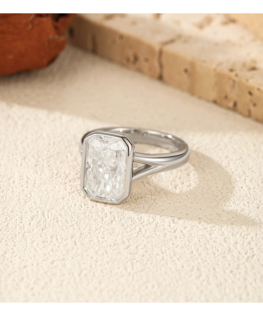 4.5CT D Color Moissanite Ring