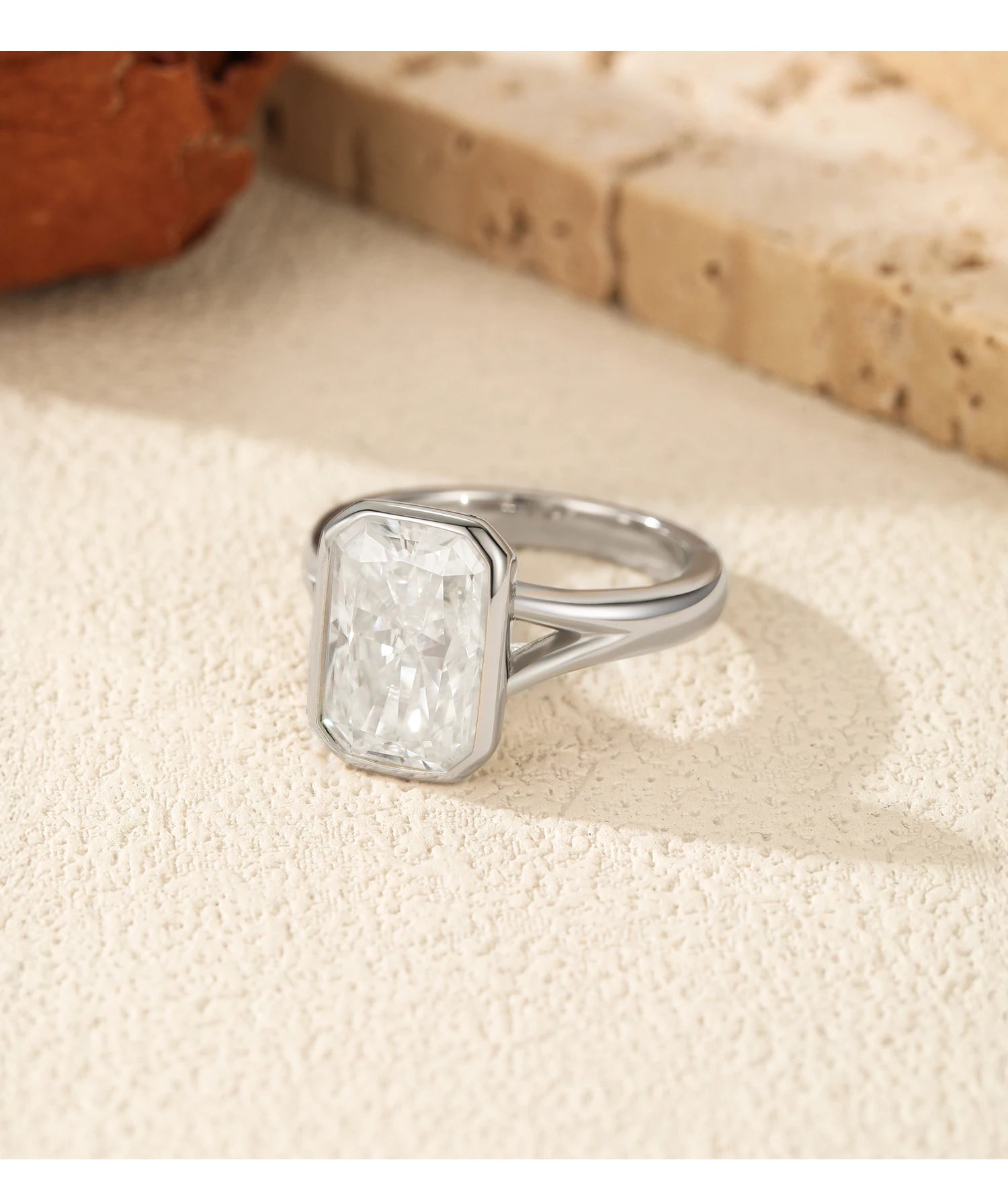 4.5CT D Color Moissanite Ring