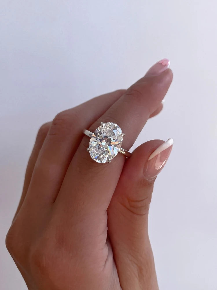 1-8CT Oval Zircon Ring