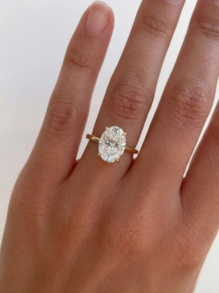 1-8CT Oval Zircon Ring