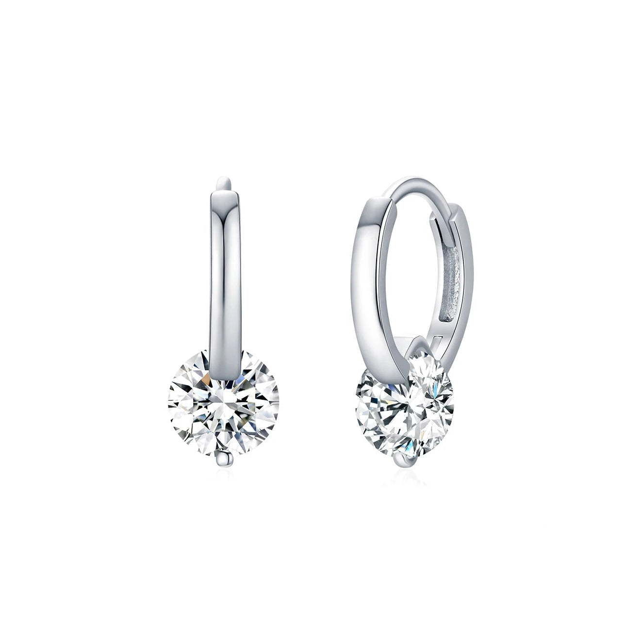 1.0CT D Color Moissanite Earrings