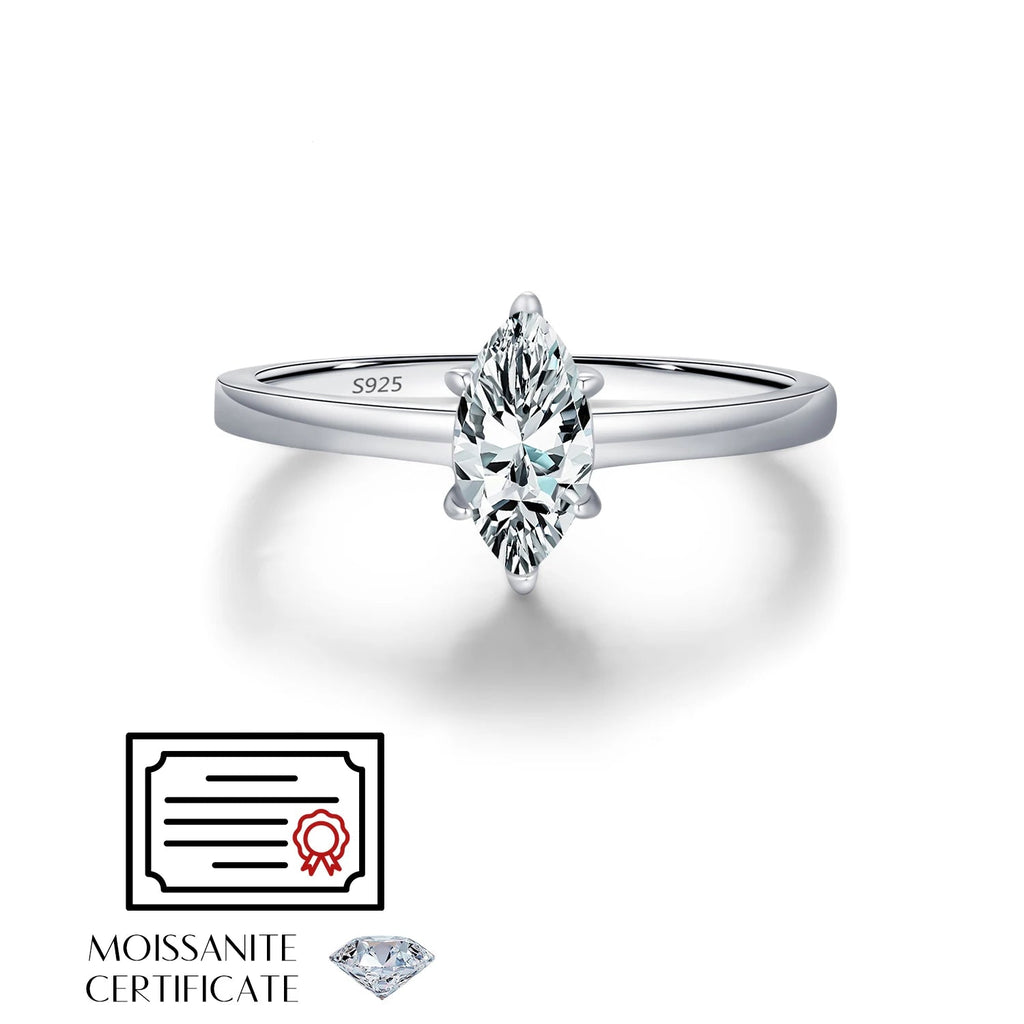 Marquise Cut Moissanite Rings