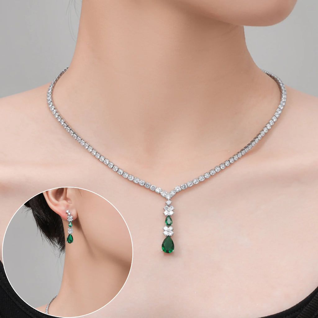 Water Drop Necklace Set